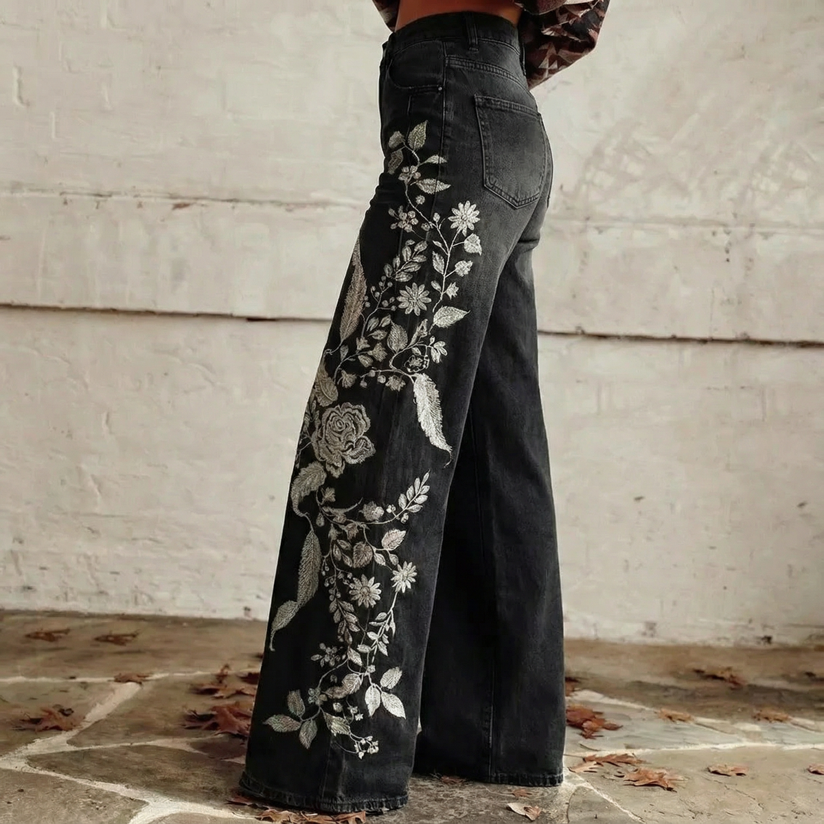 Rafaella™ - Boho Vintage Wide-Leg Trousers
