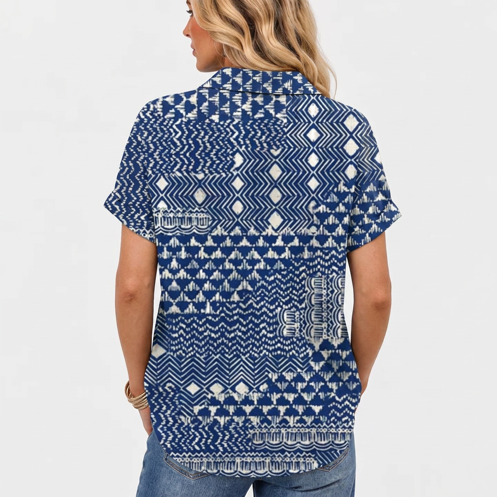 Zarah™ - Boho Collared Top
