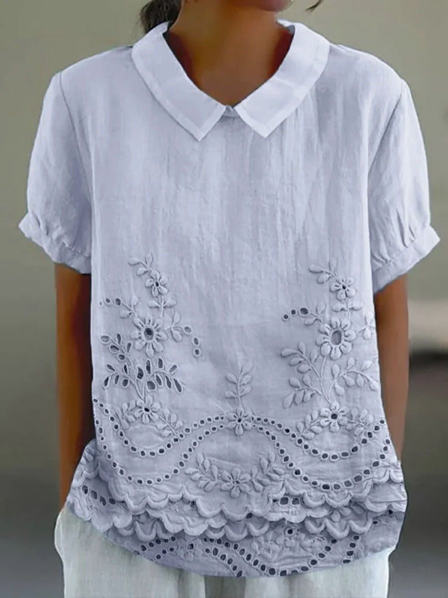 Bea™ - Floral Collared Top