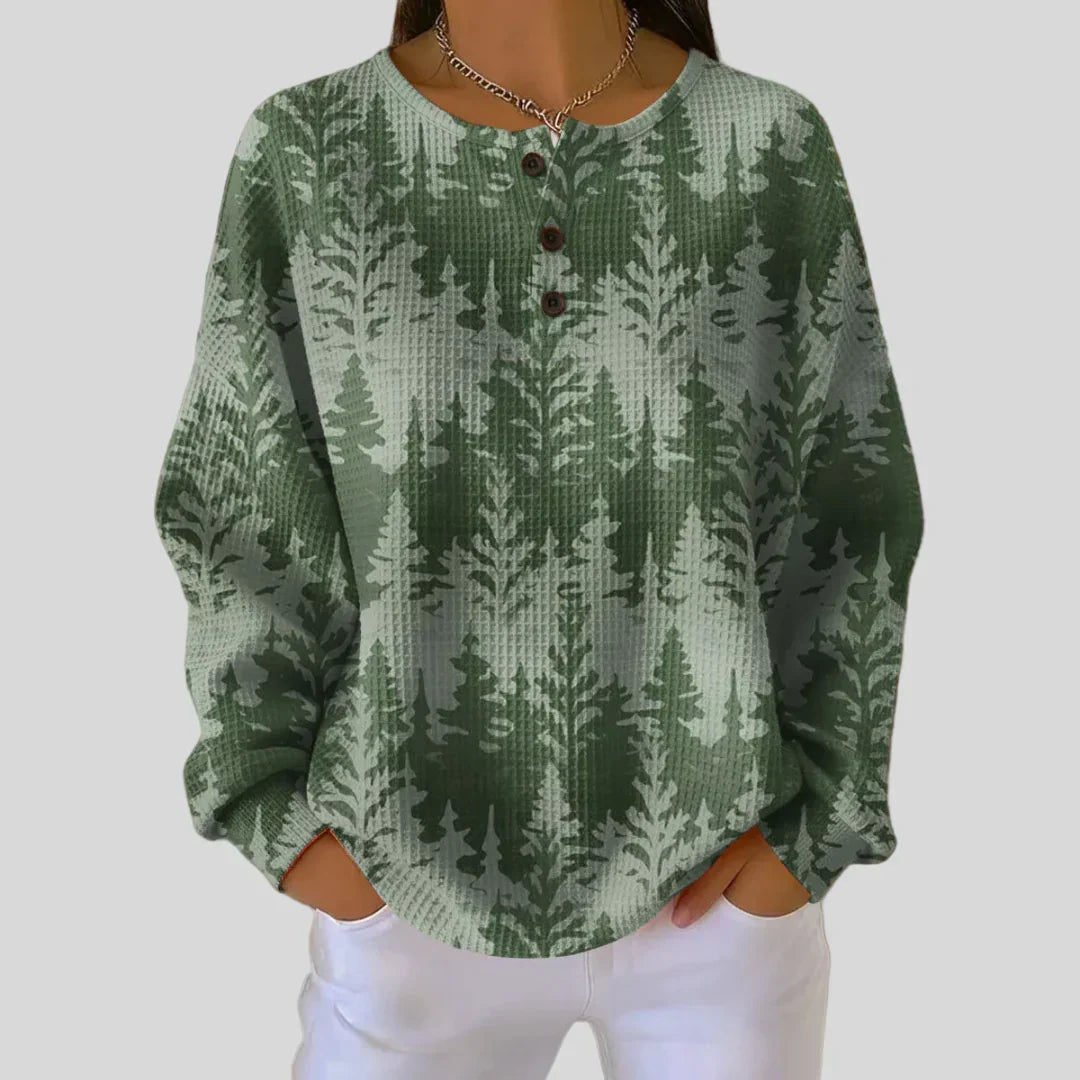 Inga | Christmas Sweater with Classic Tree Motif