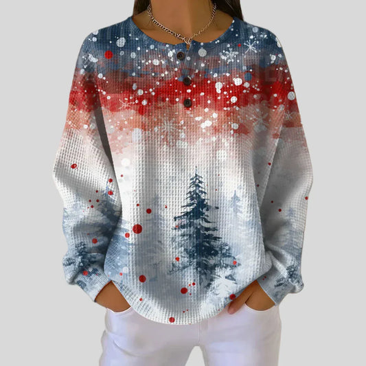 Alva | Christmas Sweater with Soft Pine Tree Pattern