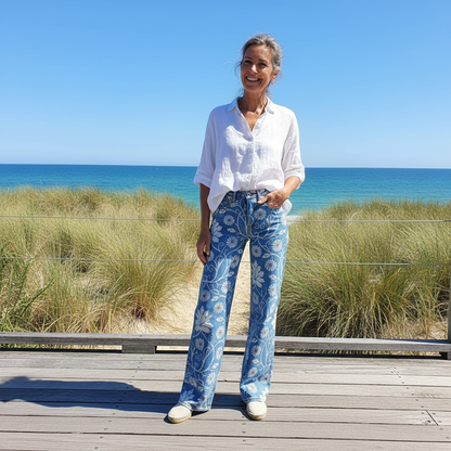 Viola™ - Boho Comfortable Wide-Leg Trousers