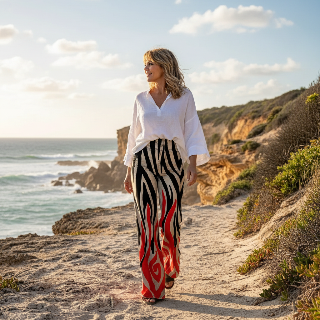 Fabiana™ - Boho Pattern High-Waist Pants