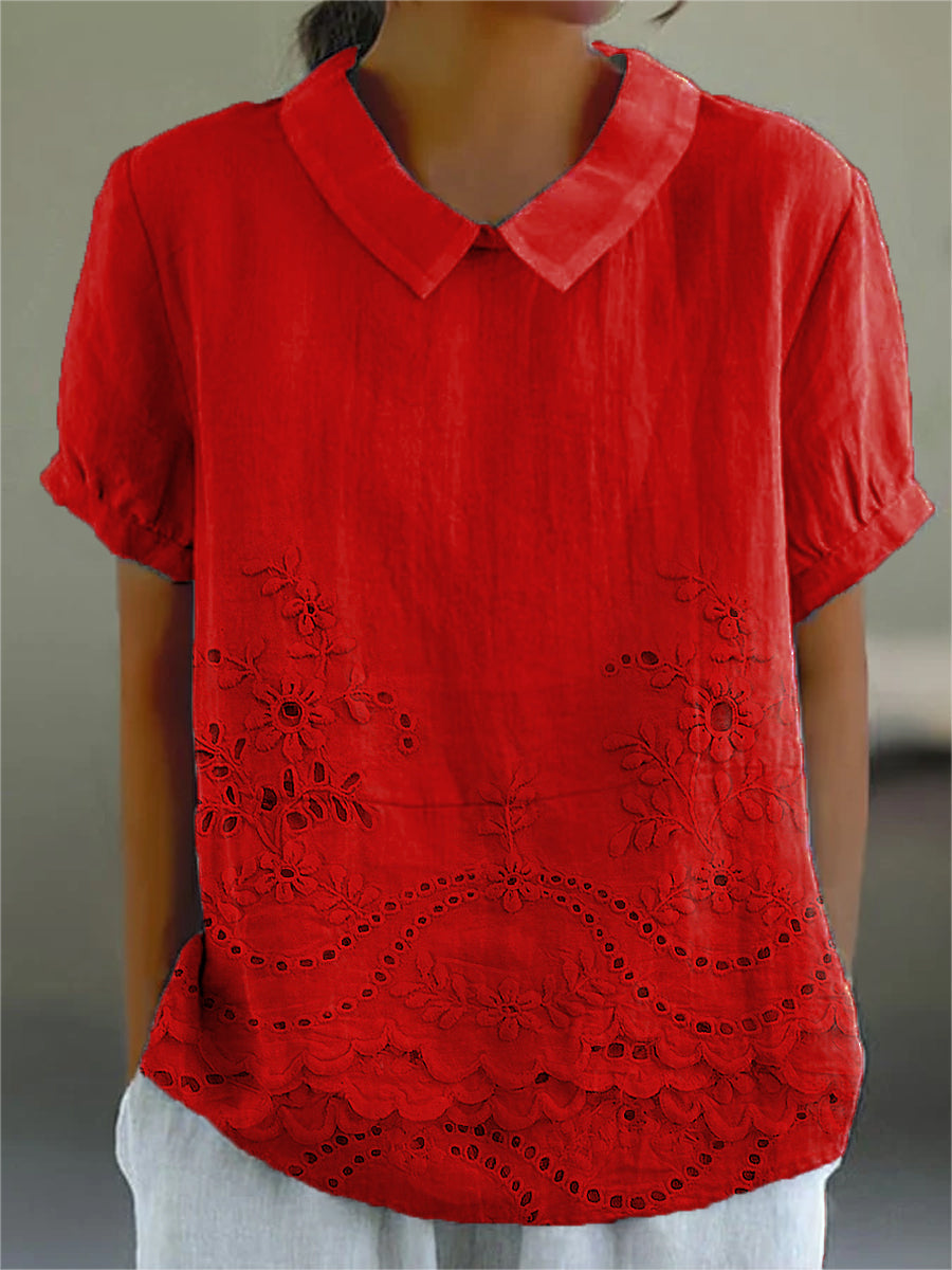 Bea™ - Floral Collared Top