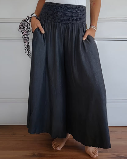 Janie | Elegant Flowing Trousers Skirt