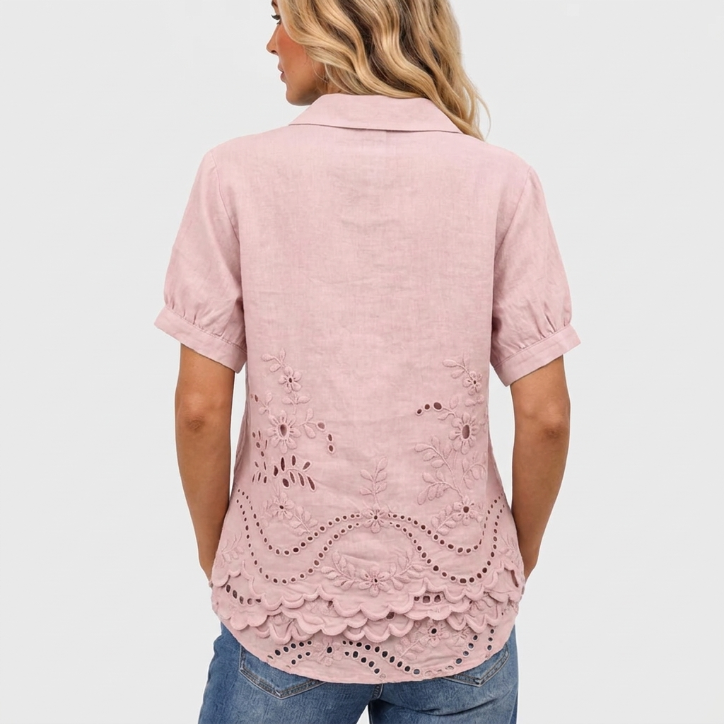 Bea™ - Floral Collared Top