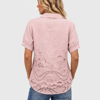 Bea™ - Floral Collared Top