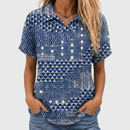 Zarah™ - Boho Collared Top
