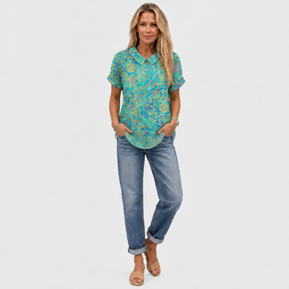 Lona™ - Paisley Collared Top