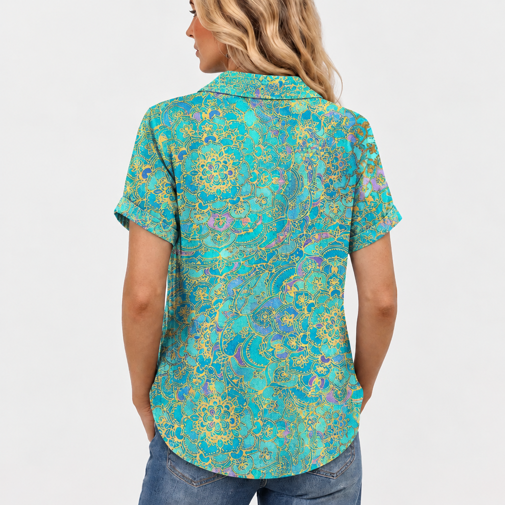 Lona™ - Paisley Collared Top