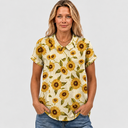 Maine™ - Sunflower Collared Top