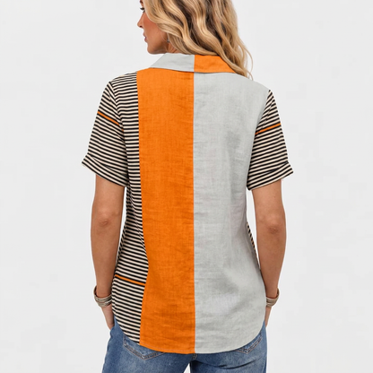Skye™ - Colourblock Collared Top