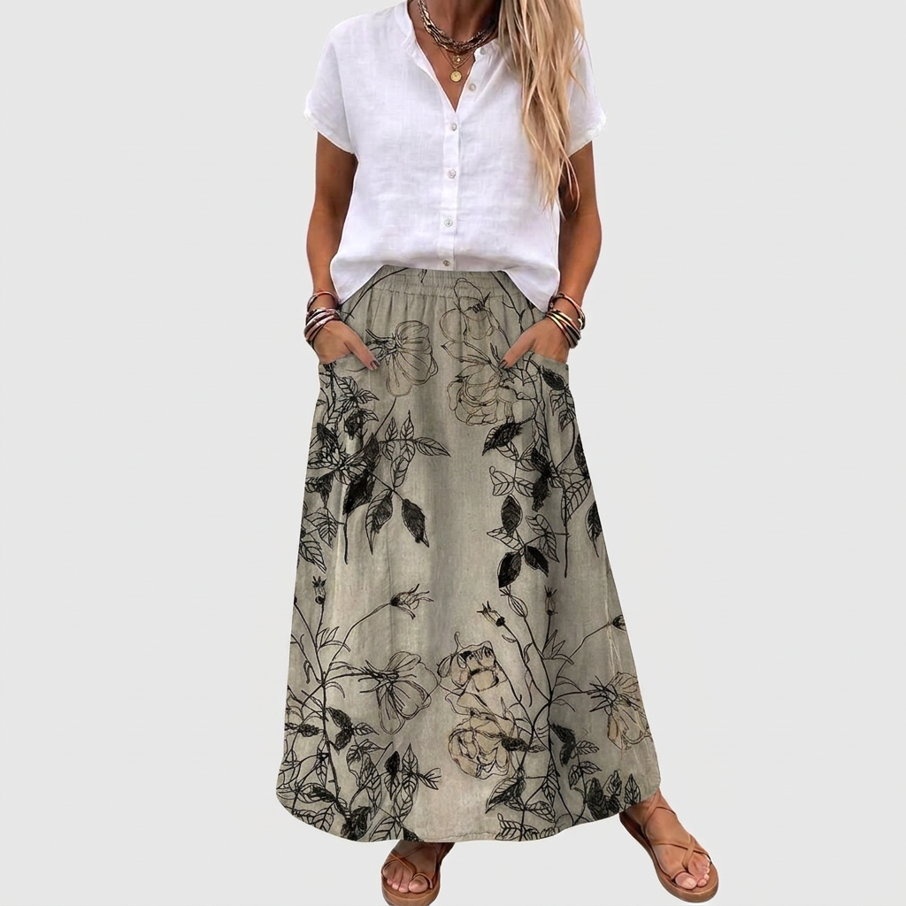 Anne | Elegant Flowing Skirt