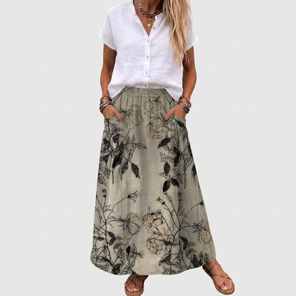 Anne | Elegant Flowing Skirt