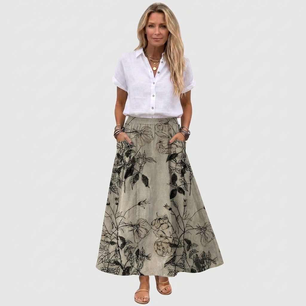 Anne | Elegant Flowing Skirt