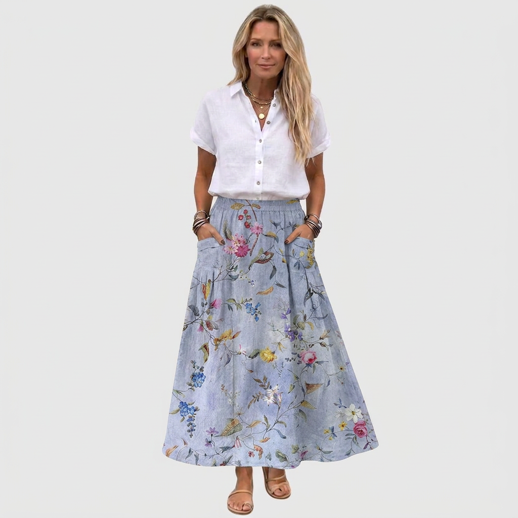 Thea | Elegant Flowing Skirt