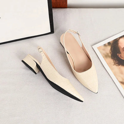 Martha™ - Stone Pattern Slingback Sandals