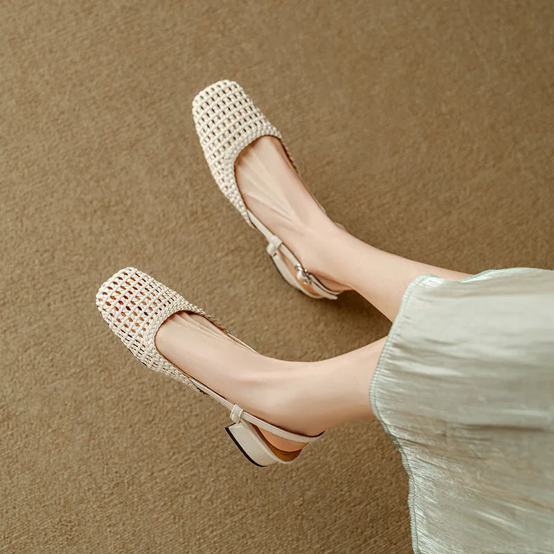Jennifer™ - Weave Heel Sandals
