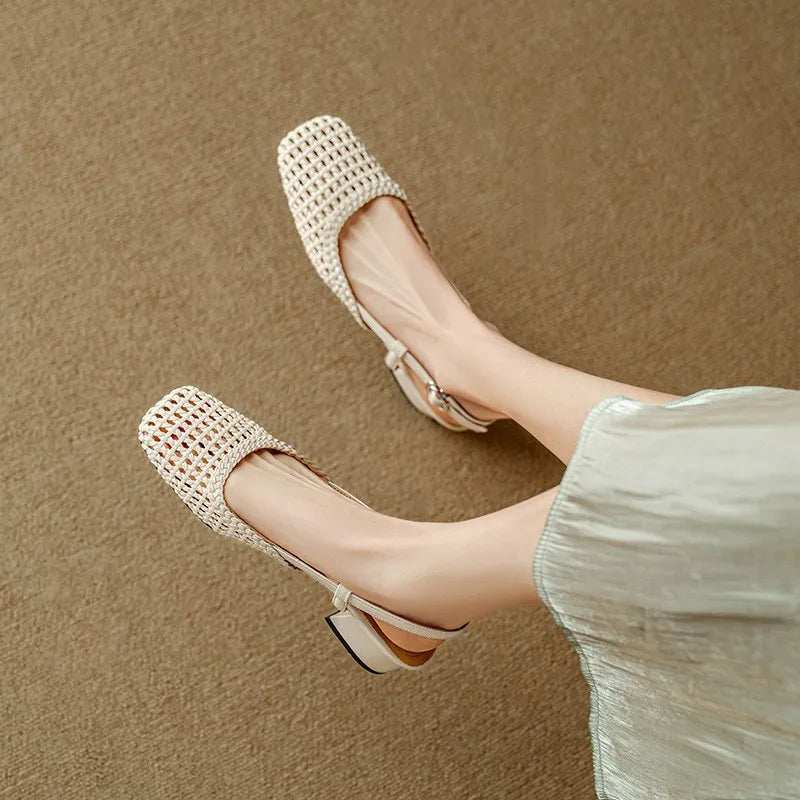 Jennifer™ - Weave Heel Sandals