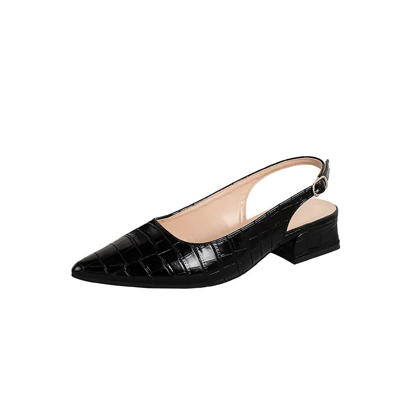 Martha™ - Stone Pattern Slingback Sandals