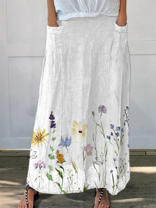 Chloe | Elegant Flowing Trousers Skirt