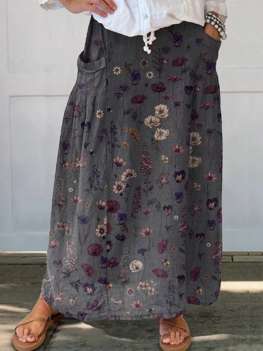 Rania | Elegant Flowing Trousers Skirt
