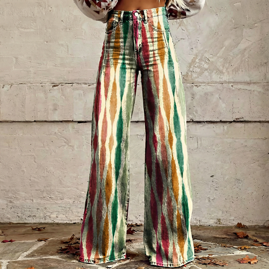 Lucia™ - Boho Flowy Wide-Leg Trousers