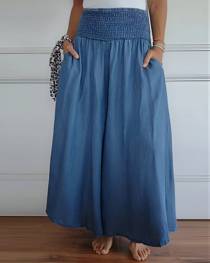 Janie | Elegant Flowing Trousers Skirt