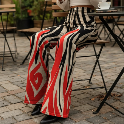 Fabiana™ - Boho Pattern High-Waist Pants