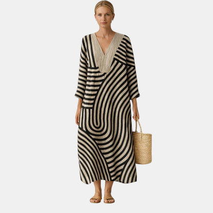 Freja™ | Chic Striped Dress