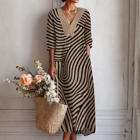 Freja™ | Chic Striped Dress